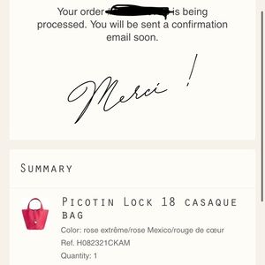3 color pink Picotin lock 18, new, just bought from Hermes website.